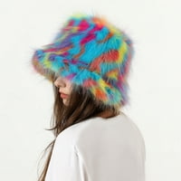 Женска размита кофа шапка ветроустойчива ултра-дебела защита на ухото жени зимна топла кожена шапка от fau fau