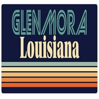Glenmora Louisiana Vinyl Decal Sticker Retro дизайн