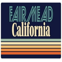 Fairmead California Vinyl Decal Sticker Retro дизайн