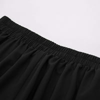 Жени модна ежедневна пола с джобове Винтидж плисирана пола с висока талия, моля, купете един или два размера по -големи