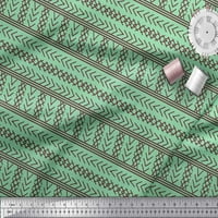 Soimoi зелен памук Voile Fabric Aztec Geometric Decor Fabric Printed Yard Wide