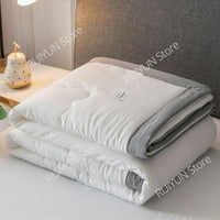 Лятна климатика Юрган Измито памучно хвърляне на одеяло, тънка утешителна охлаждаща одеяло ватирана юрган твърд цвят