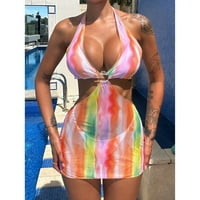 Ociviesr Rainbow Print Swimsuit Три летни плажни бикини бански