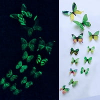 Relanfenk стикери светещи пеперуди дизайн на деколтета за стена за стена декор pk стикер декорации