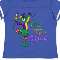Inktastic Let the Good Times Roll Mardi Gras Jester Gift Toddler Boy или Thddler Girl Тениска