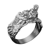 Любовник на мамориал ден Подарък Мъже и жени Двойка пръстени Преувеличени любовни серии пръстен, пръстени за жени