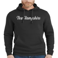 Мъжки сценарий New Hampshire State v Black Pullover Hoodie Пуловер Средно черен