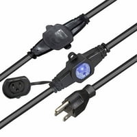 Pro XC-MEP14-326-MK 32ft MALE NEMA 110VAC 6-OUTELT женски Едисон 14 3AWG Power Extension Cable