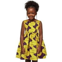 Малко дете k ids b aby момичета африкански дашики традиционен стил без ръкави кръгла шия рокля ankara принцеси рокли тоалети момиче k ids рокли дантела рокля за шаферка