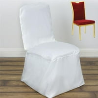 Efavormart Polyester Square Top Banquet Cover Cobes - White