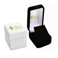 Macey Worldwide Jewelry 10K Rose Gold Mens Diamond Dripping Lips Charm висулка 3- CTW