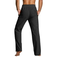Dtydtpe мъжки панталони мъжки ежедневни плътни пълни дължини прави панталони джобни панталони панталони панталони за мъже