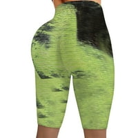 Айомет бягащи къси панталони за жени тренировъчни къси панталони за жени с висока талия фитнес за йога велосипед активни упражнения за жени късометраж на корема, мента зелено xl